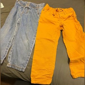 Two pair of toddler pants